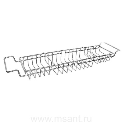 Полка между бортов ванны, проволока стальная, 02, Milardo, 102W000M44
