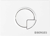 Кнопка смыва Berges Novum R4 белый, матовый