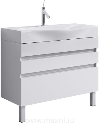 Тумба для комплекта Aqwella 5 stars Бергамо 80 напольная, белая