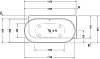 Ванна из искусственного камня Duravit Luv 185x95 R