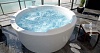 Акриловая ванна Акватек Аура 180x180 с каркасом, фронтальным экраном, сливом-переливом