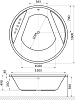 Акриловая ванна Excellent Great Arc 160x160