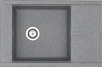 Мойка кухонная AQUATON Делия 78 серая