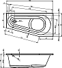 Акриловая ванна Riho Delta 160x80 L