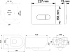 Комплект Berges NOVUM525, кнопка D3 хром глянец, унитаз EGO XL Rimless, сиденье Toma Slim SO