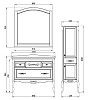 Мебель для ванной ASB-Woodline Модерн 105 антикварный орех