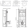 Комплект унитаз с инсталляцией AM.PM Spirit V2.0 IS301.701700