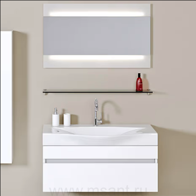 Мебель для ванной Aqwella 5 stars Бергамо 100 белая