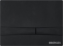 Кнопка смыва Berges Novum F5 чёрный, матовый