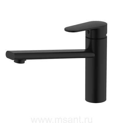 Смеситель Aquatek AQ1880MB НИКА для кухни, матовый черный