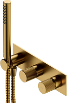 Смеситель Omnires Contour CT8035/1GLB С ВНУТРЕННЕЙ ЧАСТЬЮ, для ванны с душем, золото