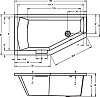 Акриловая ванна Riho Geta 160x90 R