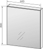 Мебель для ванной Marka One Mix 60П с 2 ящиками, белый глянец, ручки рейлинг