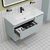 Тумба с умывальником, подвесная, 100 см,голубой, Edifice, IDDIS, EDI10B0i95K подходит умыв. 0101000i28