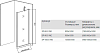 Душевой уголок Good Door Mokka WTW+SP 130х90х185 см