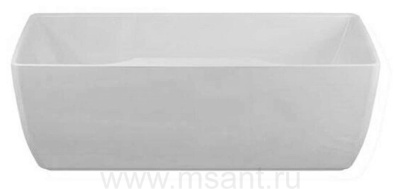 Ванна акриловая Sole (Mirsant) Alfa 180x76 (отдельностоящая) с щелевым переливом