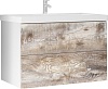 Мебель для ванной Marka One Mix 70П с 2 ящиками, бетон, push