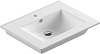 Мебель для ванной Comforty Модена М 75, напольная, белая матовая с раковиной Quadro 75