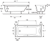 Акриловая ванна Jacob Delafon Odeon Up E6080RU-00 170x70