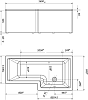 Акриловая ванна Marka One (1MarKa) Linea 165x85 R